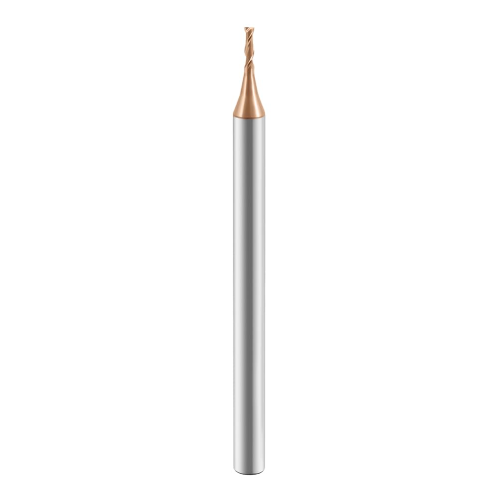 Carbide 2 Flutes Micro Carbide Flat End Mills HRC 60 TiSiN coating.