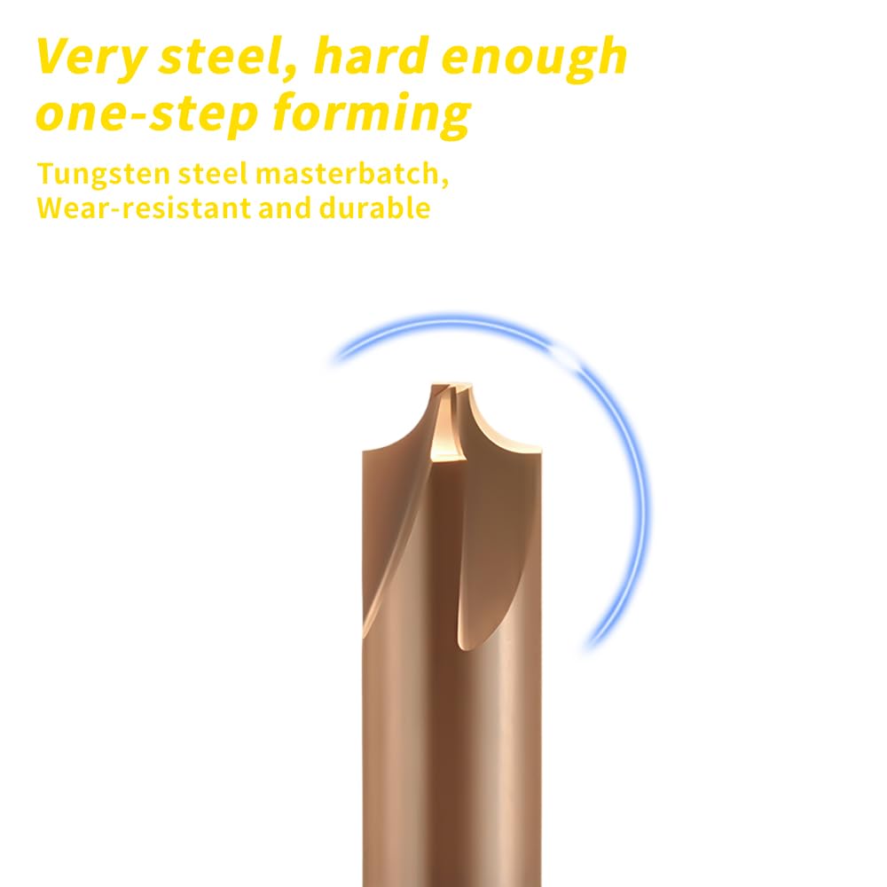 Carbide Radius Corner Rounding Inner R End Mills 4 Flute TiSiN Coated,for Milling Alloy Steels,Hardened Steel, Metal. (R2*9*D6*50L*4F)
