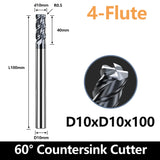 HRC60 Carbide Corner Radius End Mill 4 Flute TiAlSiN for Alloy Steel,Cast Iorn,Cooper Alloy etc.size D10xR0.5x100mm