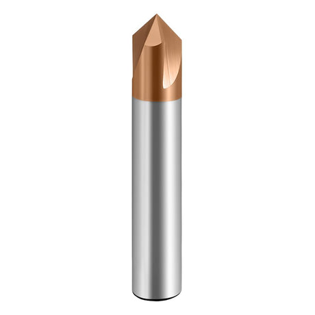 Carbide Chamfer End Mills 3 Flute TiSiN Coating V Groove  for Different Material Like Steel Copper Alloy. (D5*50L*3F*60°)