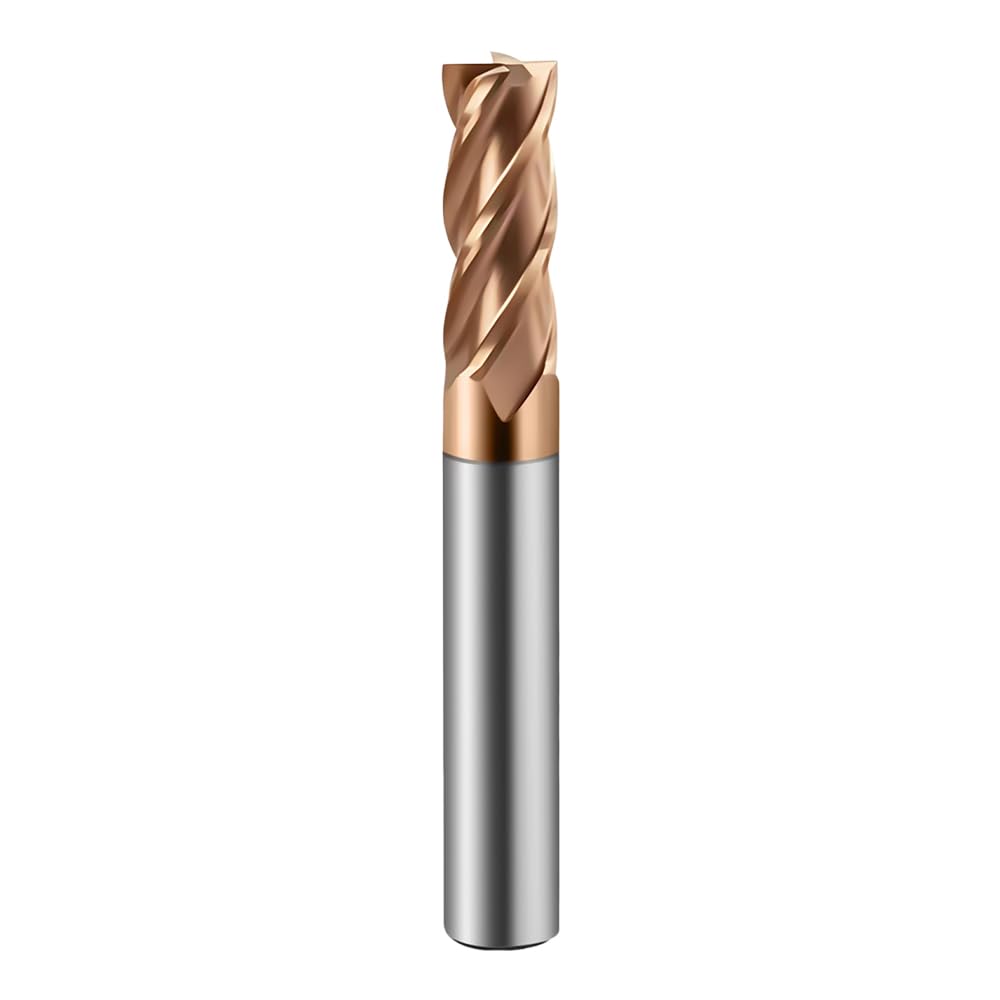 HRC55 Carbide Square End Mills-4 Flute TiSiN Coated for Milling Alloy Steels, Hardened Steel, Metal etc.size D10x100mm