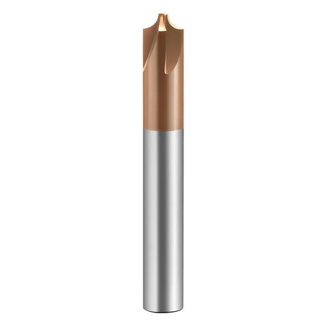 Carbide Radius Corner Rounding Inner R End Mills 4 Flute TiSiN Coated,for Milling Alloy Steels,Hardened Steel, Metal. (R2*9*D6*50L*4F)