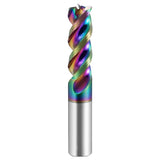 3 Flute DLC Series Carbide Square U-Groove End Mill for Aluminum,Copper, Magnesium Alloys, High Silicon Aluminum. (D4*D4*50mm)