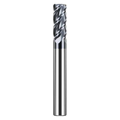 HRC60 Carbide Corner Radius End Mill 4 Flute TiAlSiN for Alloy Steel,Cast Iorn,Cooper Alloy etc.size D6xR0.5x100mm