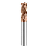 （D4-D20）Carbide Roughing End Mills - 4 Flute TISIN Coated,for Milling Alloy Steels, Hardened Steel,Metal.