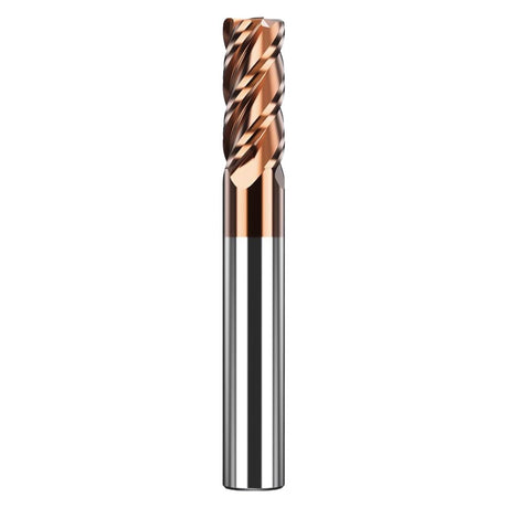 HRC55 Carbide Corner Radius End Mill 4 Flute TiAlSiN for Alloy Steel,Cast Iorn,Cooper Alloy etc.size D2xR0.5x50mm