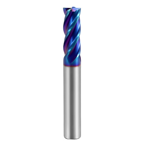 (D1-D20）HRC65 Carbide Square End Mills-4 Flute TiSiN Coated for Milling Alloy Steels, Hardened Steel, Metal etc.size