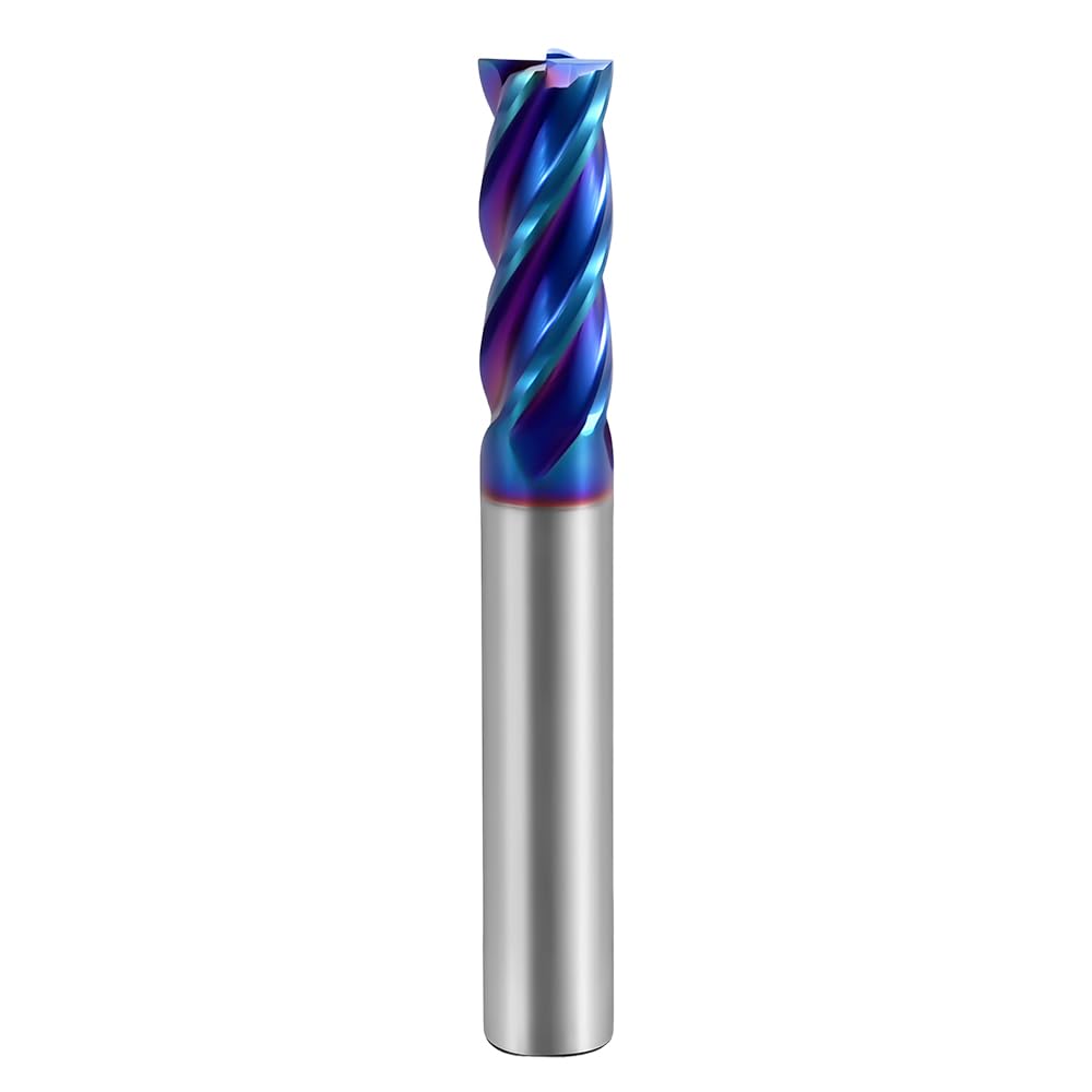 HRC65 Carbide Square End Mills-4 Flute TiSiN Coated for Milling Alloy Steels, Hardened Steel, Metal etc.size D16x100mm