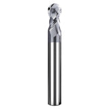 HRC60 Carbide Ball Nose End Mills-2 Flute TISIN Coated,For Milling Alloy Steels, Hardened Steel, Metal etc.size R2x75mm