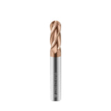 Solid carbide ball nose end mill HRC55, 4 flutes,R0.75-R6,CNC cutting tool for cast iron and general steel