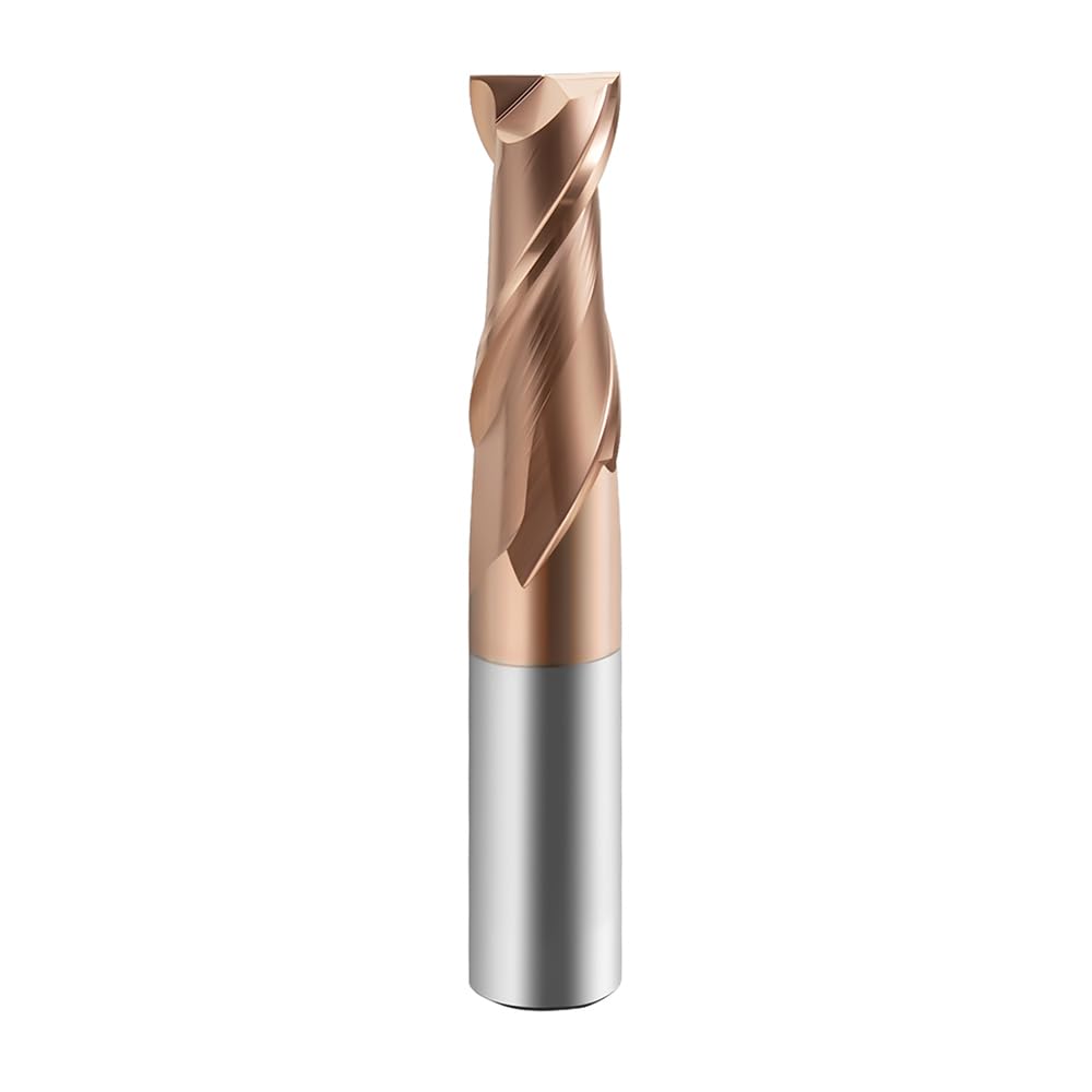 HRC55  Carbide Square End Mills-2 Flute TiSiN Coated,for Milling Alloy Steels, Hardened Steel, Metal etc. (D8*150mm)