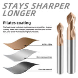 Carbide Spotting Drill Bits TiSiN Coated for Alloy Steels,Carbide Steel, Stainless Steel etc. (D12*100)