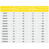 3 Flute DLC Series Carbide Square U-Groove End Mill for Aluminum,Copper, Magnesium Alloys, High Silicon Aluminum. (D8*24*D8*60mm)