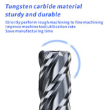 HRC60 Carbide Corner Radius End Mill 4 Flute TiAlSiN for Alloy Steel,Cast Iorn,Cooper Alloy etc.size D5xR0.5x50mm