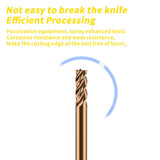 HRC55 Carbide Flat End Mills Deep Groove Mills 4 Flute，Suitable for Side milling Slotting， for Milling Alloy Steels. (d1*3*8*D4*50L*4F)