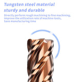 HRC55 Carbide Corner Radius End Mill 4 Flute TiAlSiN for Alloy Steel,Cast Iorn,Cooper Alloy etc.size D1xR0.2x50mm