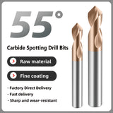 Carbide Spotting Drill Bits TiSiN Coated for Alloy Steels,Carbide Steel, Stainless Steel etc. (D5*50)
