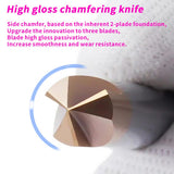 Carbide Chamfer End Mills 3 Flute TiSiN Coating V Groove  for Different Material Like Steel Copper Alloy. (D5*50L*3F*90°)