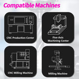 (D3-D16)Carbide Titanium alloy End Mills 4 Flute ZrN Coating,for Titanium alloy.