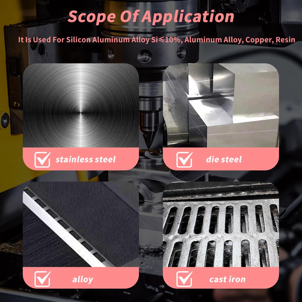 HRC55 Carbide Square End Mills-2 Flute TiSiN Coated,for Milling Alloy Steels, Hardened Steel, Metal etc. (D14*100mm)