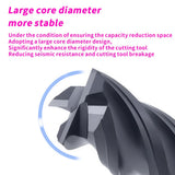 Carbide Unequal Helix End Mills for Stainless Steel-4 Flute TiALSiN Coated,For Milling Alloy Steels, Hardened Steel, Metal etc. (D8*35*D8*100L*4F)