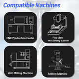 HRC60 Carbide Corner Radius End Mill 4 Flute TiAlSiN for Alloy Steel,Cast Iorn,Cooper Alloy etc.size D2xR0.2x50mm