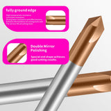 Carbide Chamfer End Mills 3 Flute TiSiN Coating V Groove  for Different Material Like Steel Copper Alloy. (D10*60L*3F*60°)