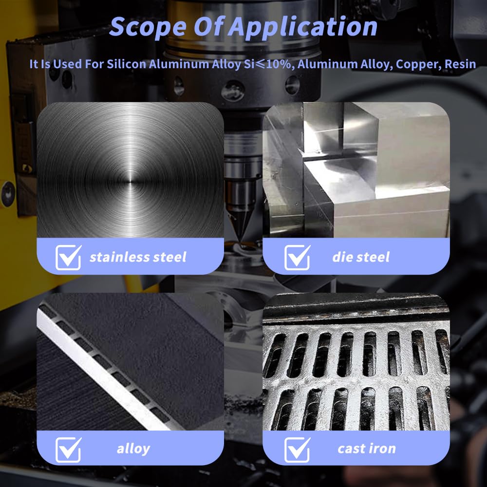 HRC55 Carbide Corner Radius End Mill 4 Flute TiAlSiN for Alloy Steel,Cast Iorn,Cooper Alloy etc.size D8xR1x75mm