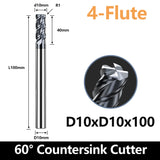 HRC60 Carbide Corner Radius End Mill 4 Flute TiAlSiN for Alloy Steel,Cast Iorn,Cooper Alloy etc.size D10xR1x100mm
