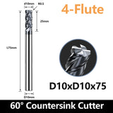 HRC60 Carbide Corner Radius End Mill 4 Flute TiAlSiN for Alloy Steel,Cast Iorn,Cooper Alloy etc.size D10xR0.5x75mm