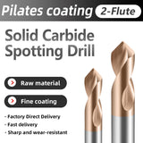 Carbide Spotting Drill Bits TiSiN Coated for Alloy Steels,Carbide Steel, Stainless Steel etc. (D10*100)